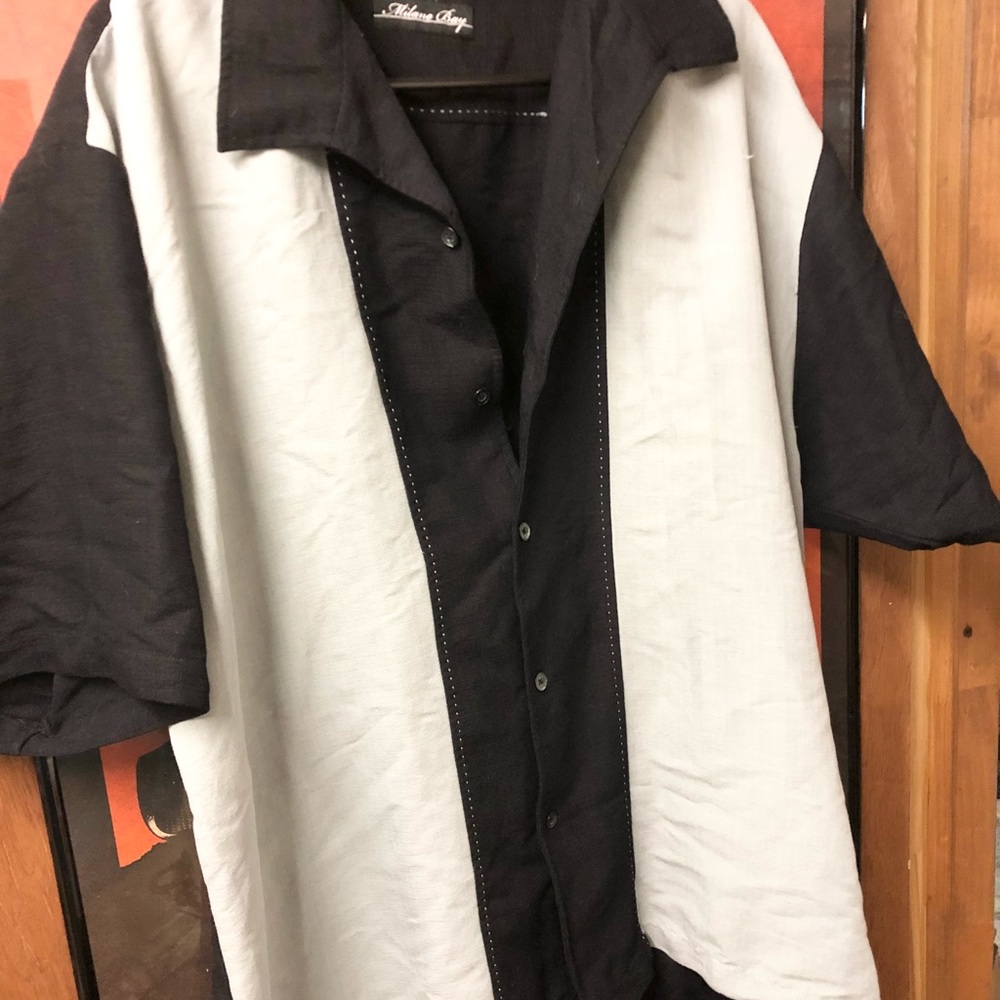 Men’s button up dress shirt , Milano bay,szXXL